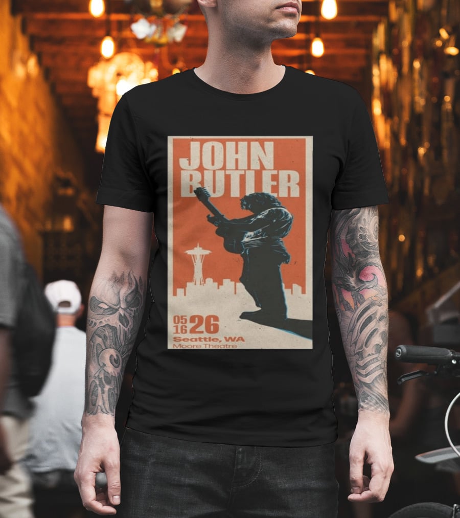John Butler Live At Moore Theatre Seattle WA May 16 2026 T-Shirt