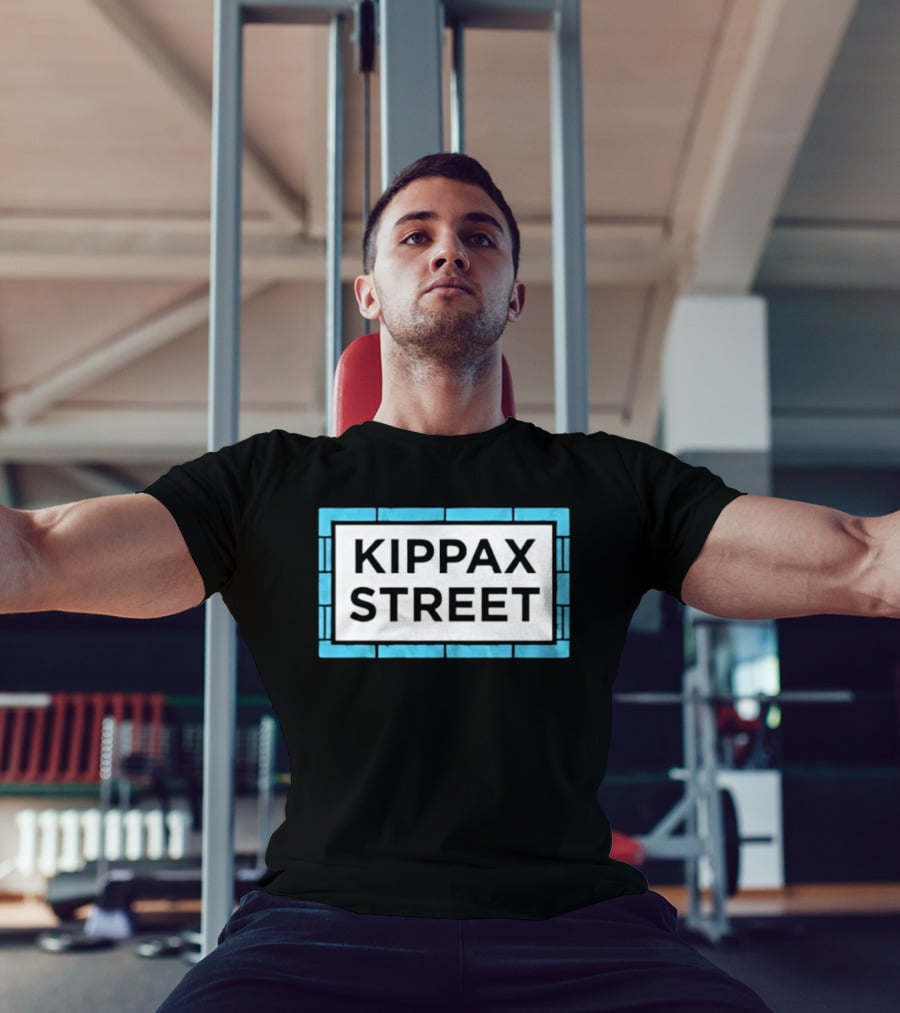 Kippax Street Sign Blue Brick T-Shirt