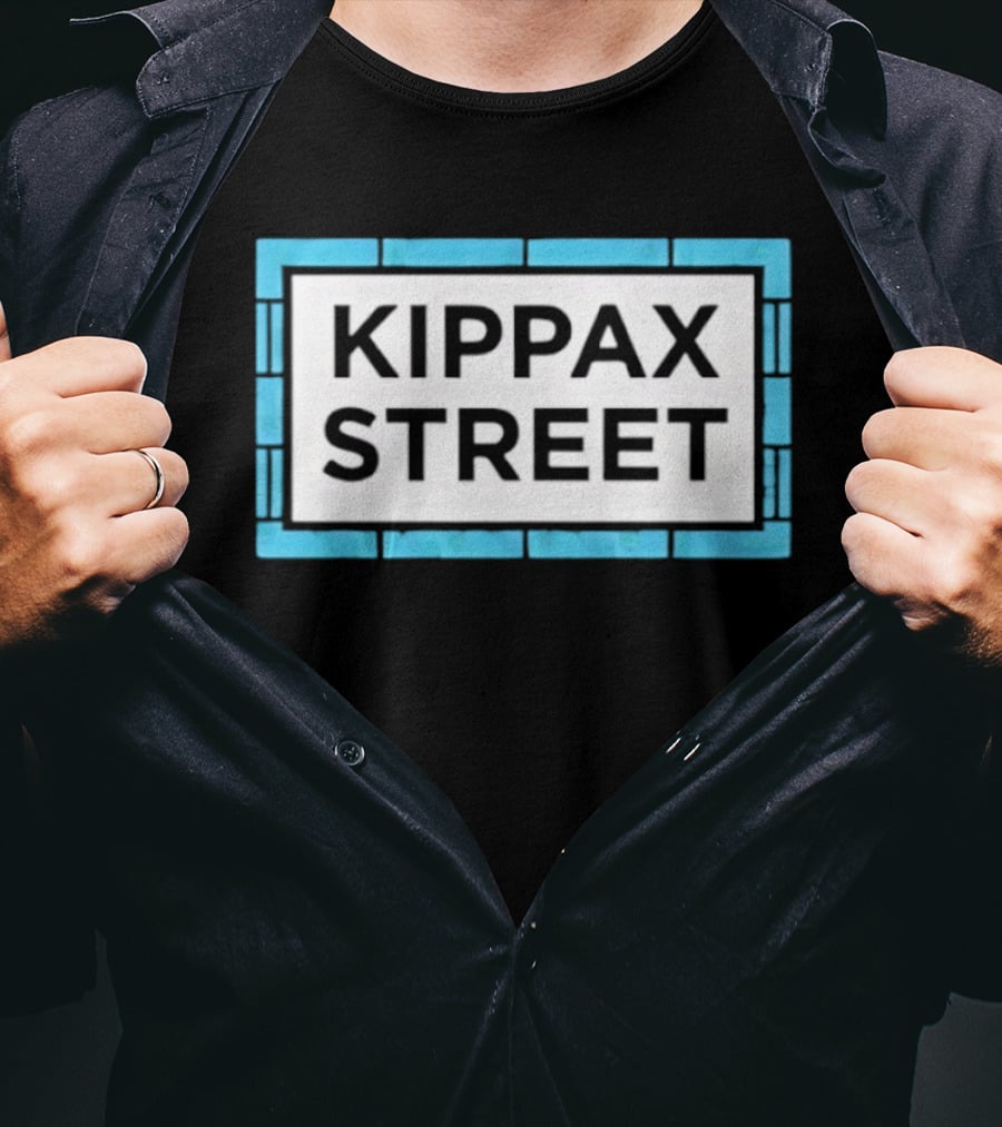 Kippax Street Sign Blue Brick T-Shirt