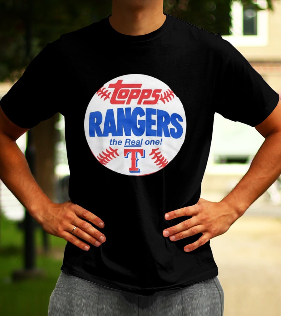 Texas Rangers Topps Baseball The Real One T-Shirt