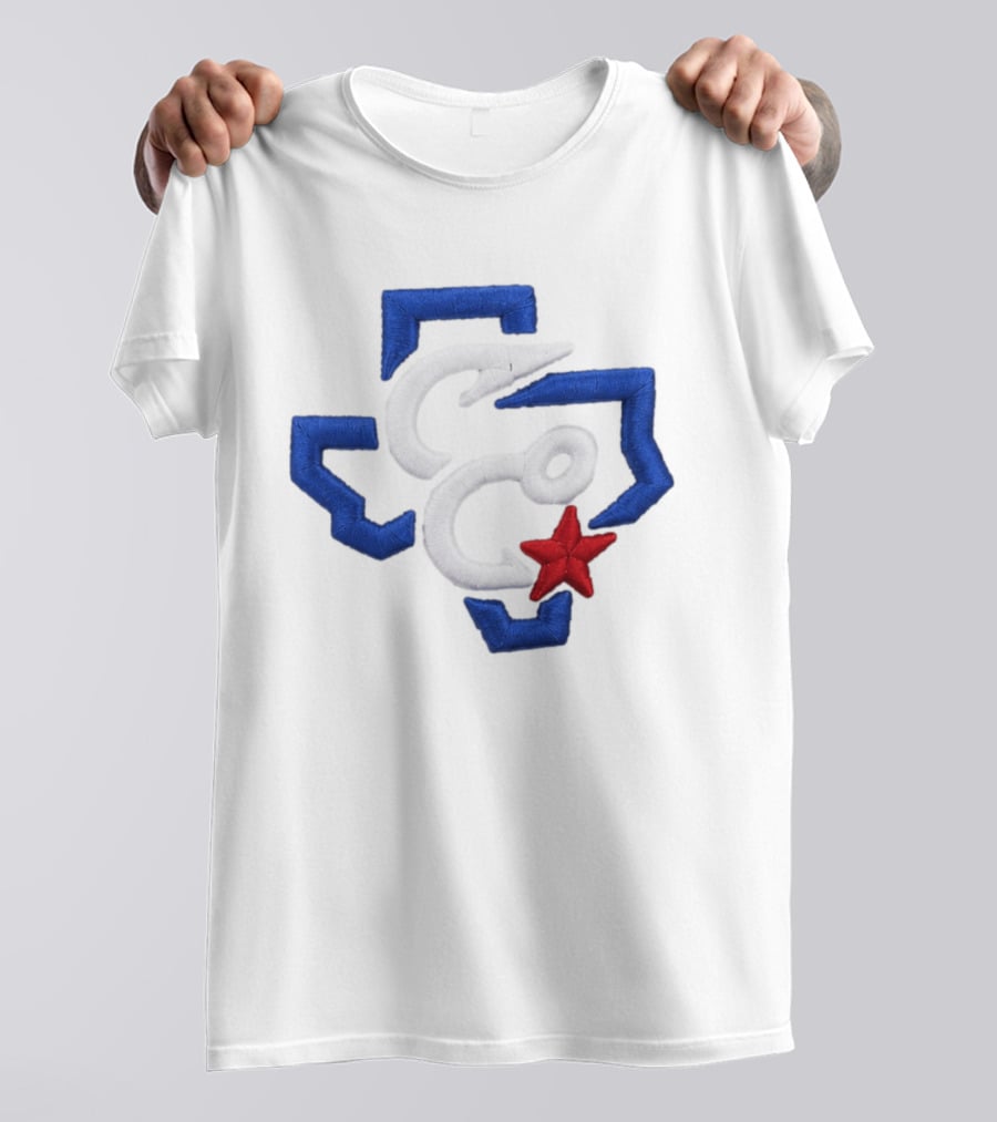2026 Christi Hooks Big League Chew Hat Blue White Red Star Patch T-Shirt
