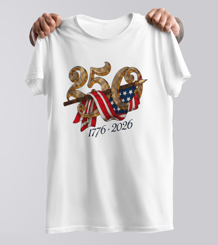 America 250 Years 1776 2026 Dodgers Celebration T-Shirt