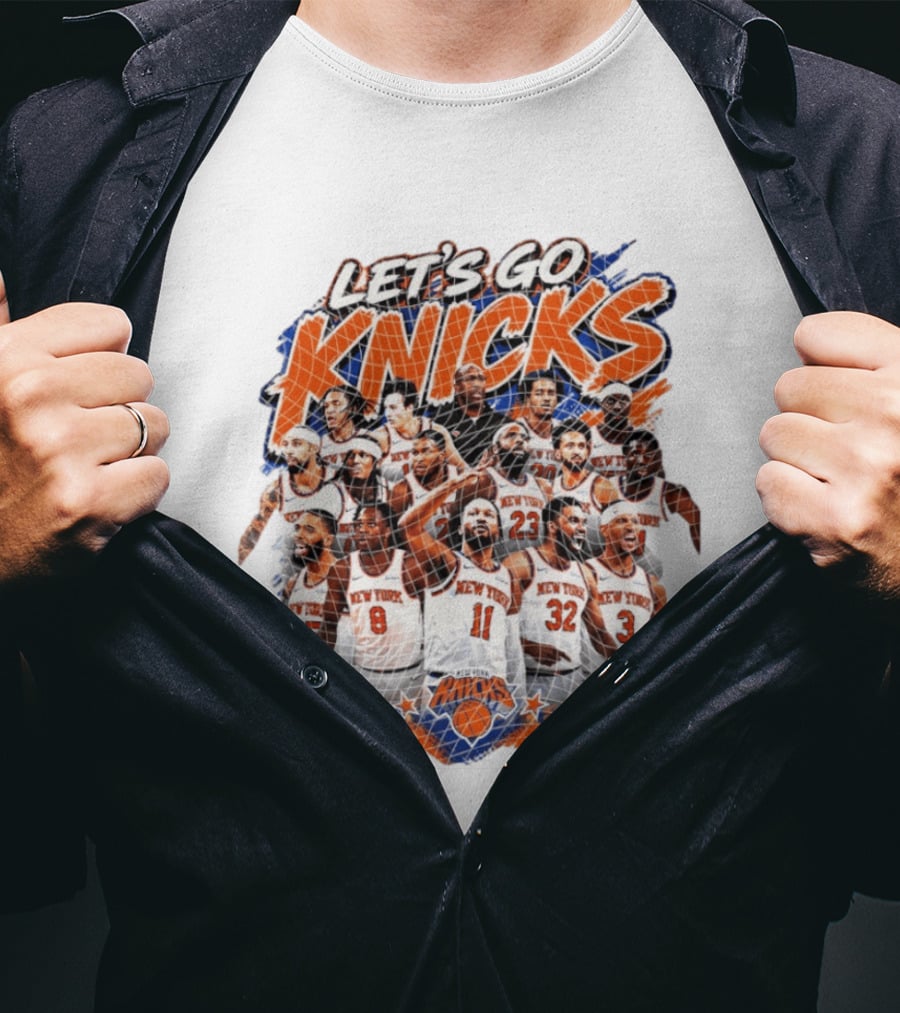 Let's Go Knicks New York Knicks Basketball 2026 Team Players T-Shirt