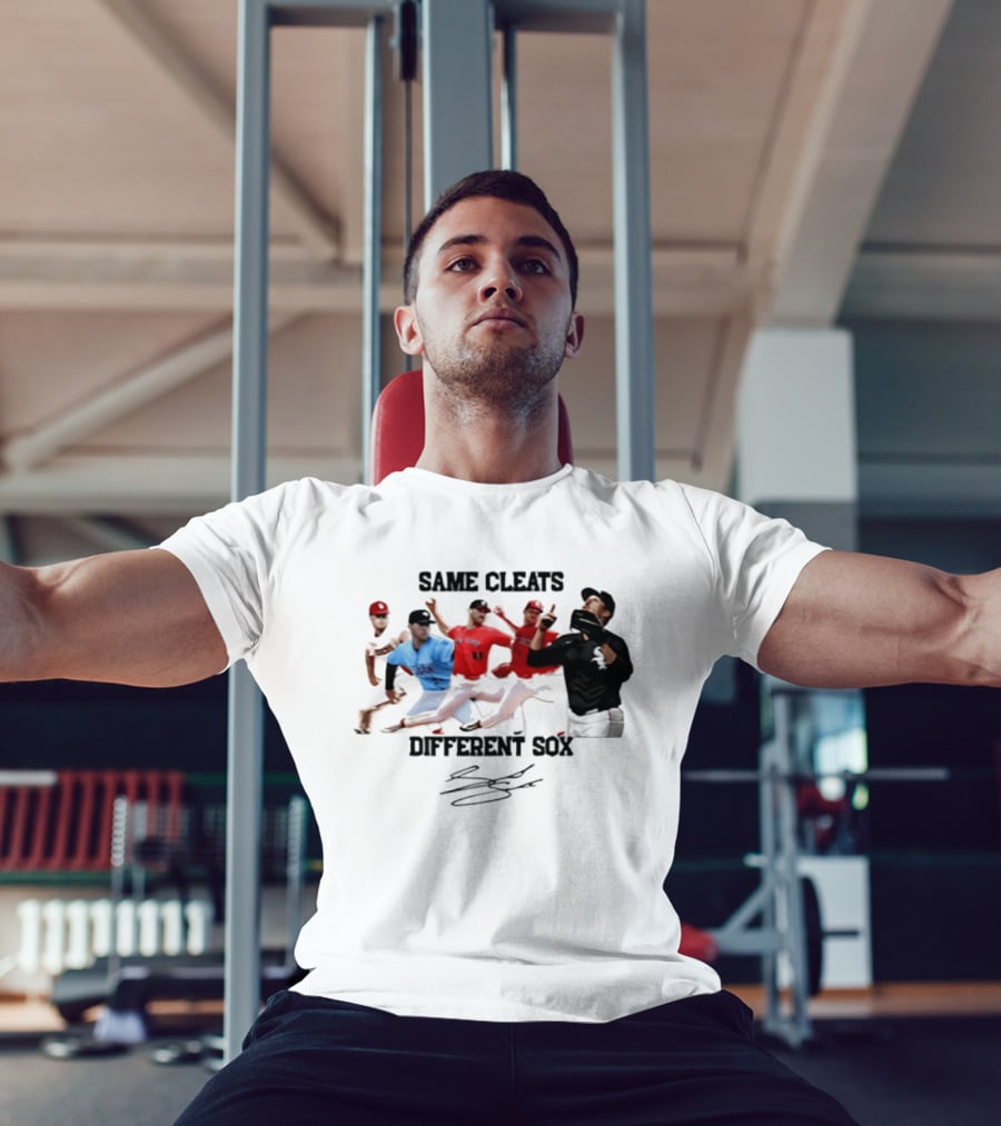 MLB Same Cleats Different Sox Baseball Players T-Shirt