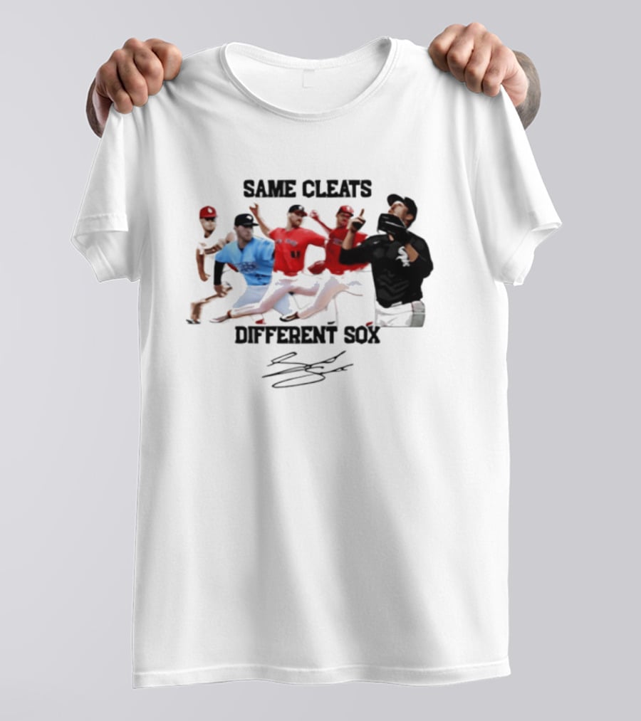 MLB Same Cleats Different Sox Baseball Players T-Shirt