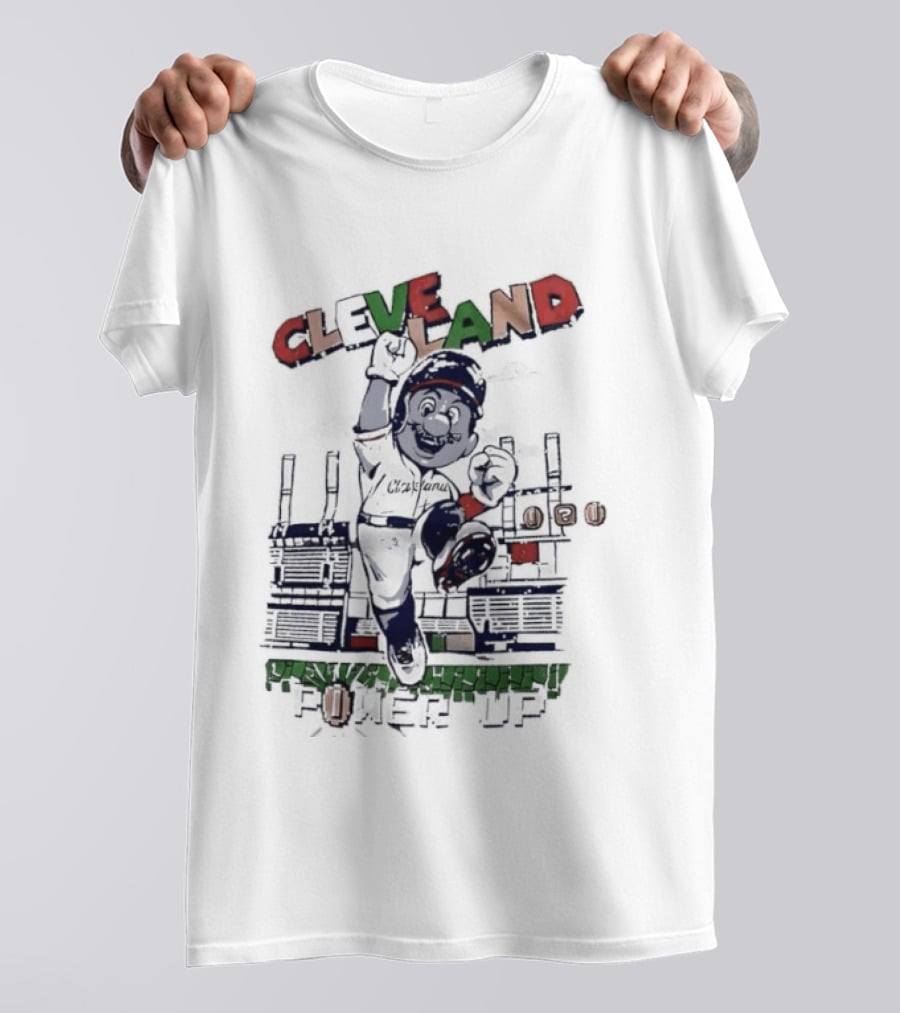 Cleveland Guardians Mario Power Up Gaming Baseball MLB 2026 Season Trending T-Shirt
