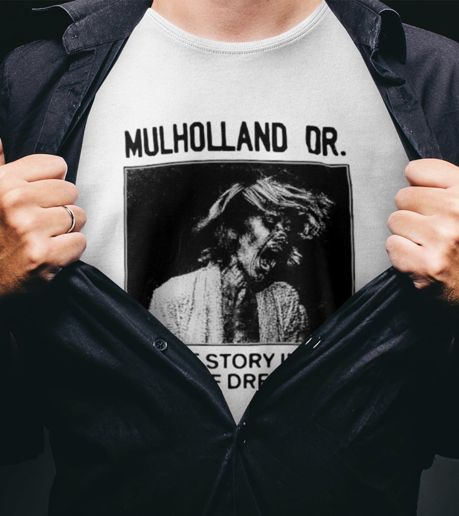 Mulholland Dr. A Love Story In The City Of Dreams Vintage Noir Aesthetic T-Shirt