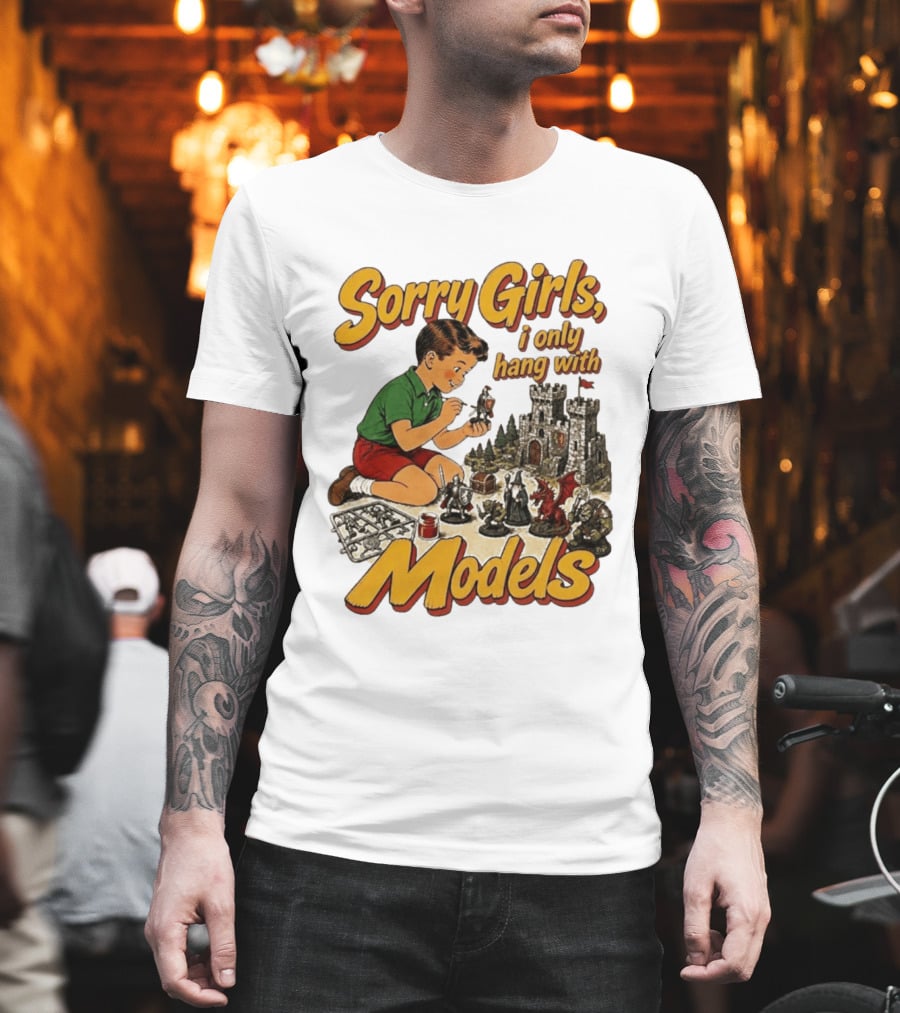 Sorry Girls I Only Hang With Models Vintage Wizard Castle Playset T-Shirt