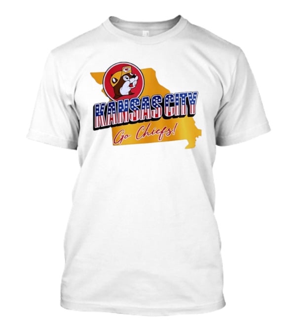 Kansas City Go Chiefs Buc Ee's Missouri Map T-Shirt
