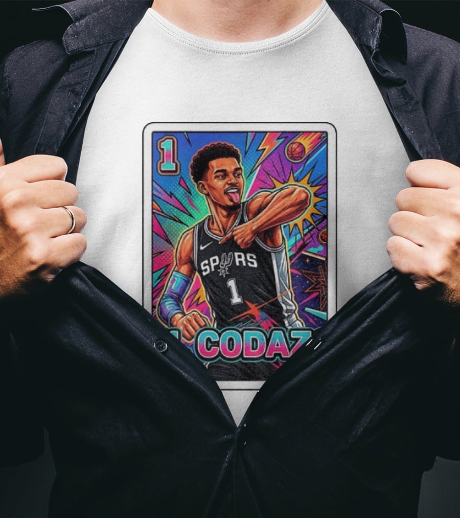 Victor Wembanyama San Antonio Spurs El Codazo Basketball Card 2026 T-Shirt
