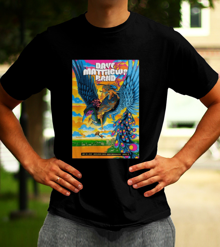 Dave Matthews Band May 26 2026 MidFlorida Credit Union Amphitheatre Tampa FL T-Shirt