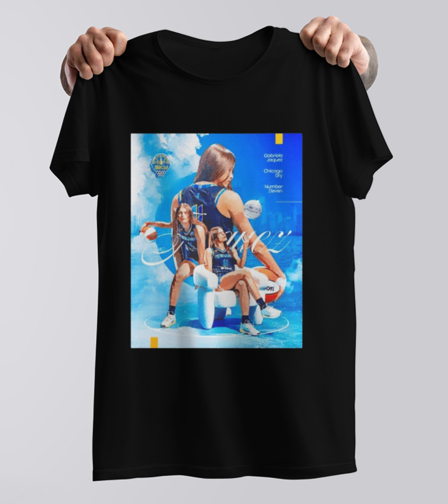 Chicago Sky Gabriela Jaquez Number Eleven Basketball T-Shirt