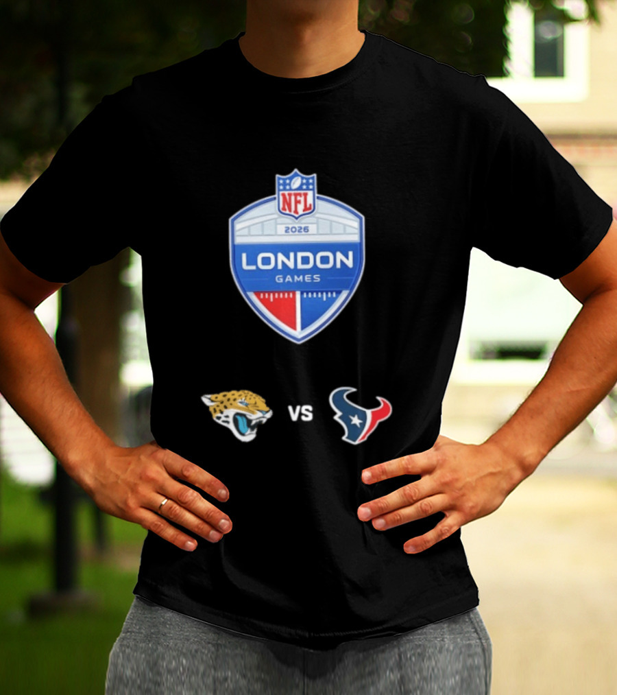 NFL 2026 London Games Jacksonville Jaguars Vs Houston Texans Matchup T-Shirt