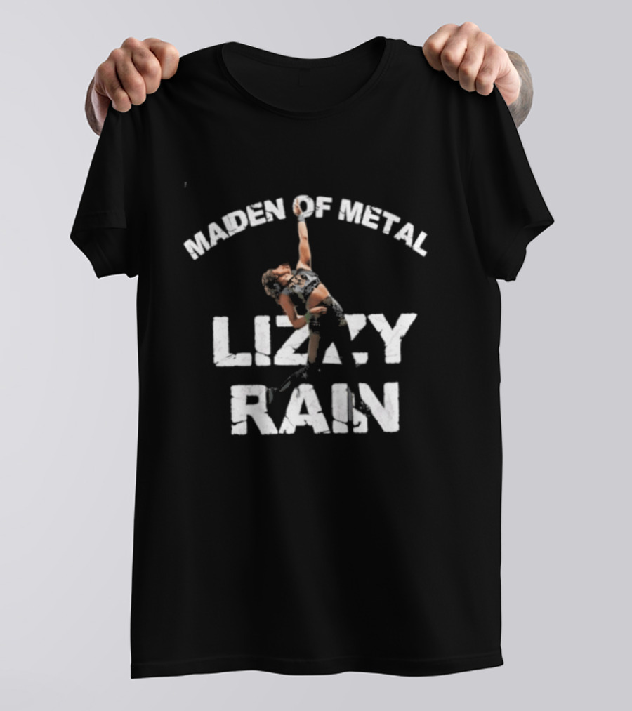 Lizzy Rain Maiden Of Metal Merchandise Concept T-Shirt