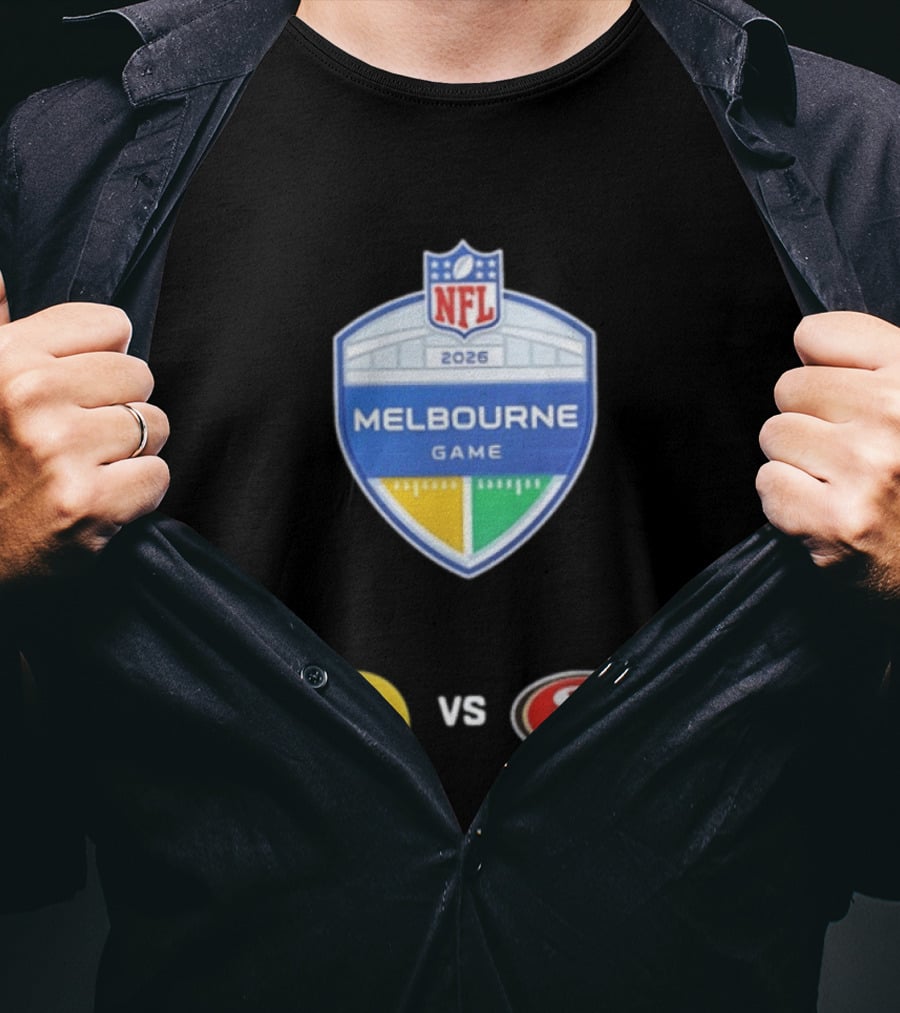 NFL 2026 Melbourne Game Los Angeles Rams Vs San Francisco 49ers Matchup T-Shirt