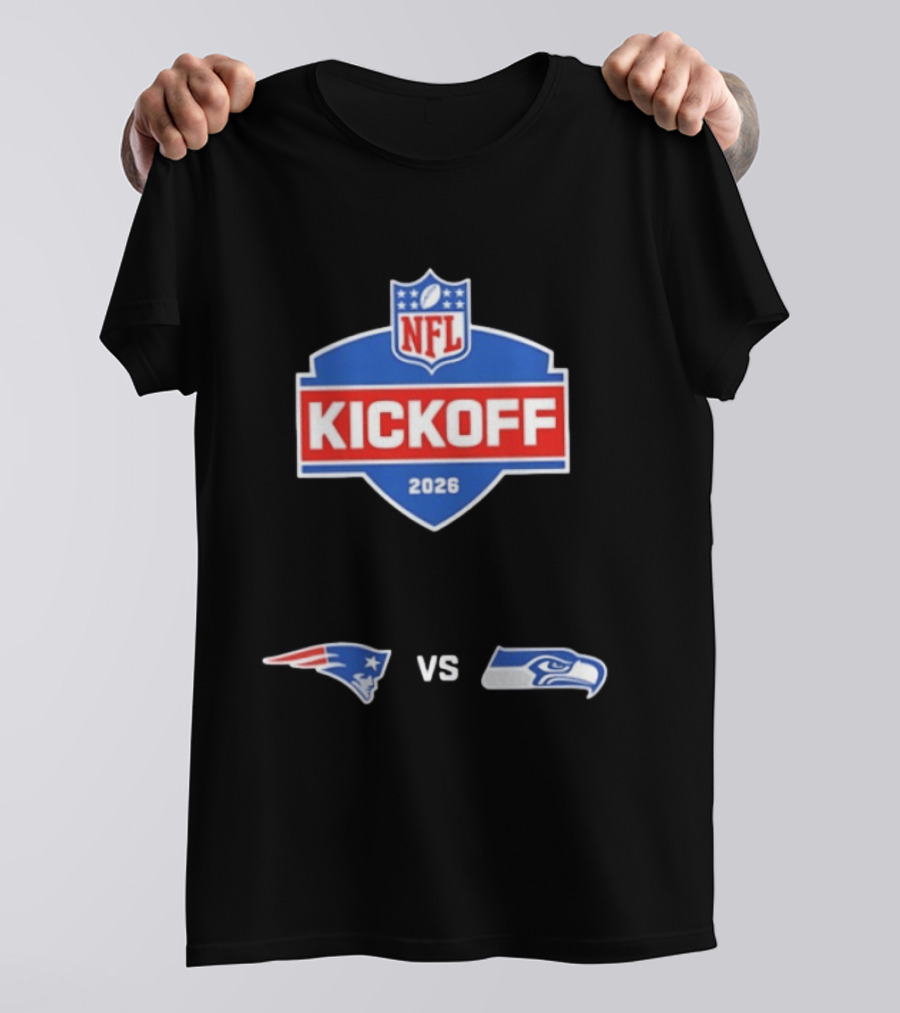 NFL Kickoff 2026 New England Patriots Vs Seattle Seahawks Matchup T-Shirt