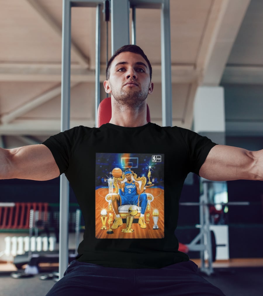 Shai Gilgeous Alexander Thunder NBA MVP 2025 26 Trophy Collection T-Shirt