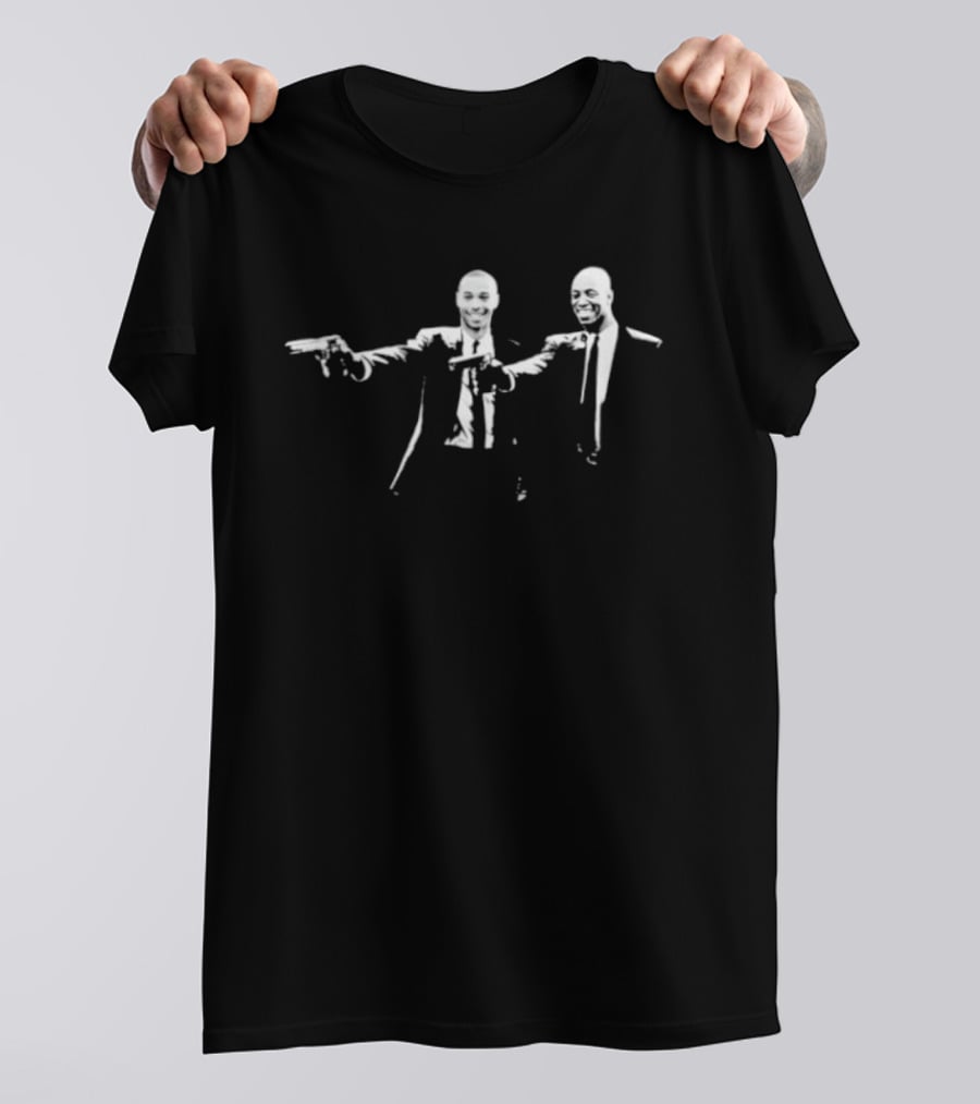 Thierry Henry And Ian Wright Arsenal FC Fiction Crime Duo T-Shirt