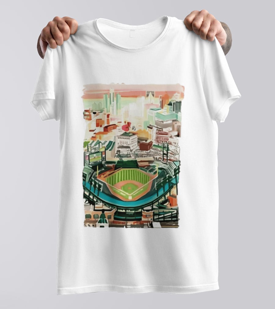 2026 Tigers Up Next Stadium Skyline Baseball Field T-Shirt