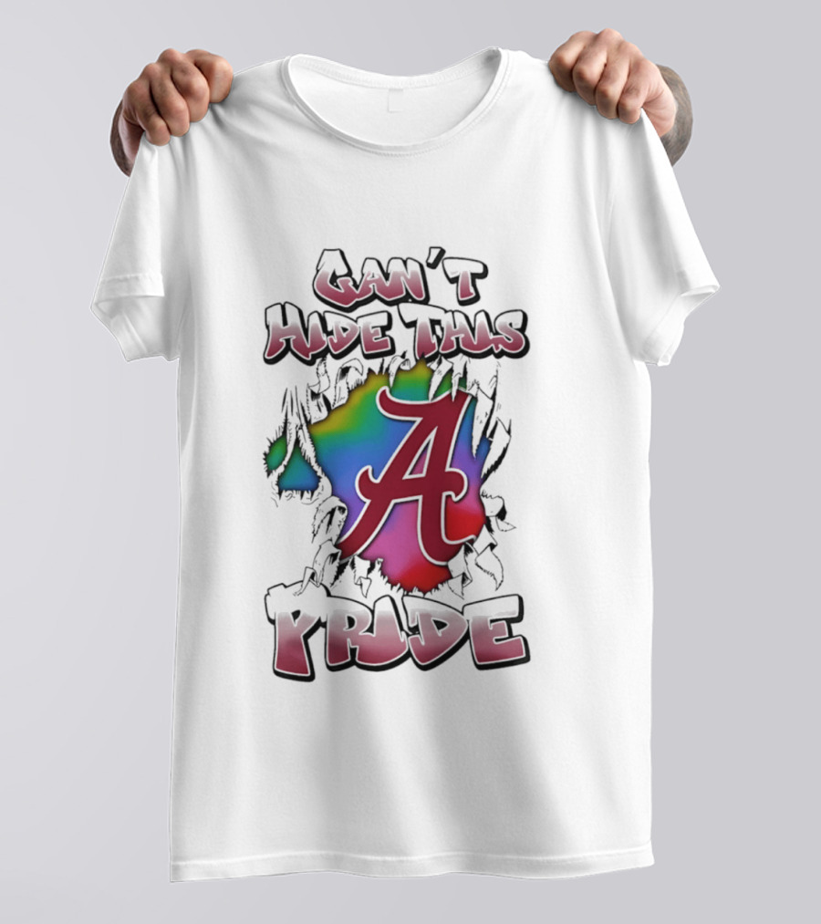 Alabama Crimson Tide Can't Hide This Pride A Logo Burst T-Shirt