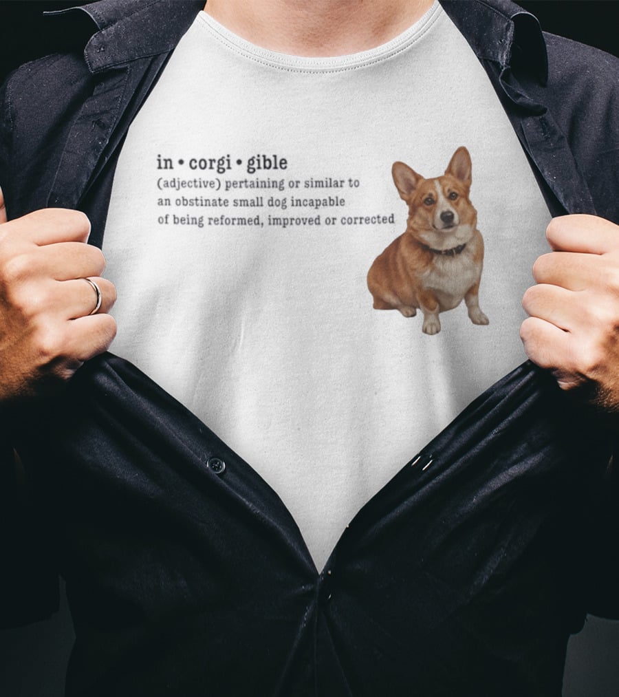 Corgi Incorigible Dog Incapable Of Being Reformed Adorable Corgi T-Shirt