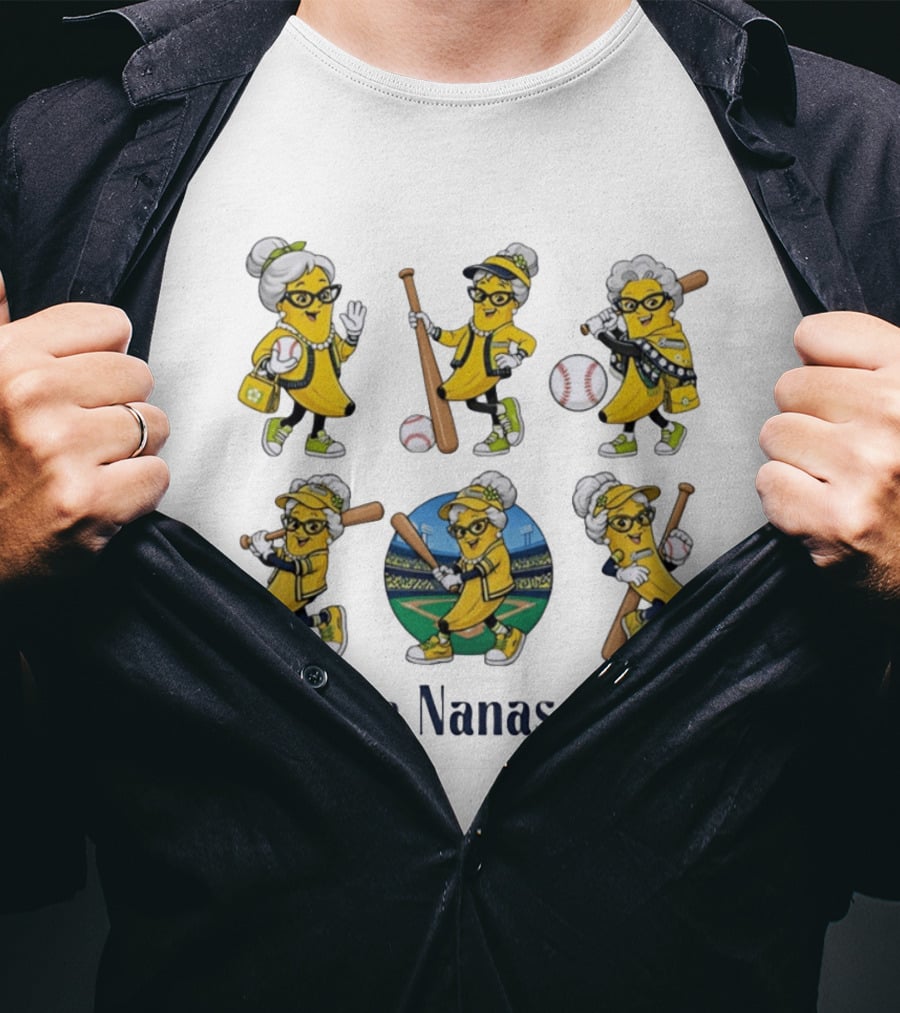 Savannah Bananas Elderly Ballplayers Playful Banana Nanas Squad T-Shirt
