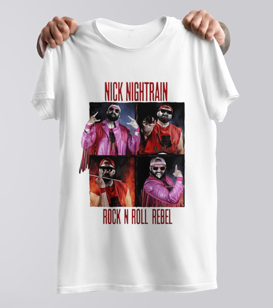 Nick Nightrain Rock N Roll Rebel Pink Jacket Red Bandana T-Shirt