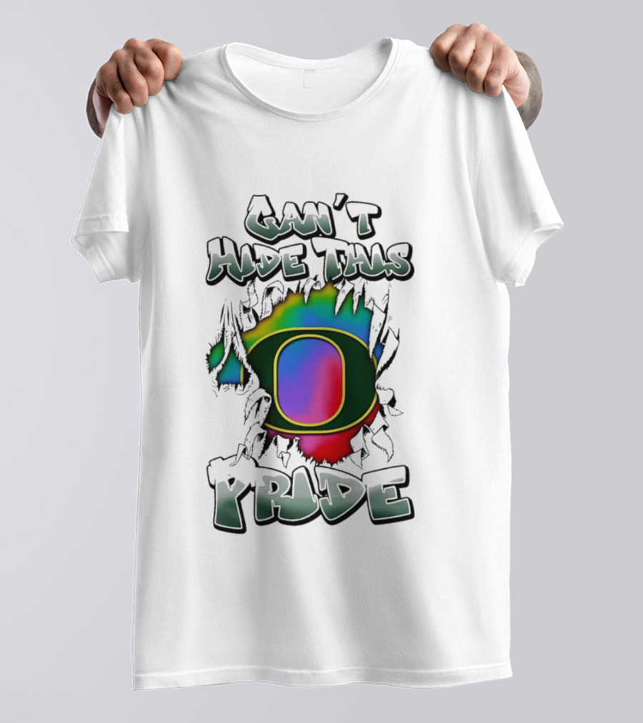 Oregon Ducks Can't Hide This Pride With Rainbow O T-Shirt