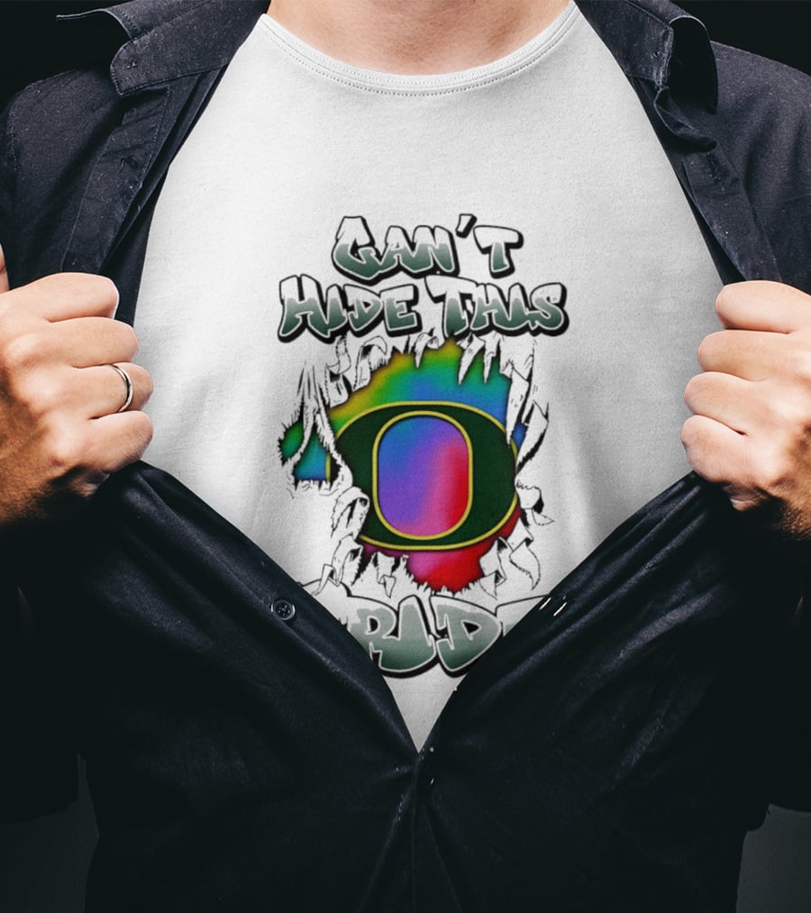 Oregon Ducks Can't Hide This Pride With Rainbow O T-Shirt