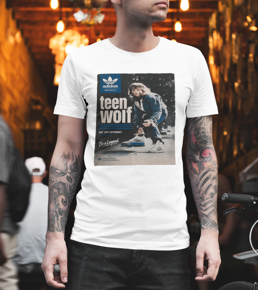 Adidas Originals Teen Wolf Be A Legend Not Just Different Legendary Skater T-Shirt