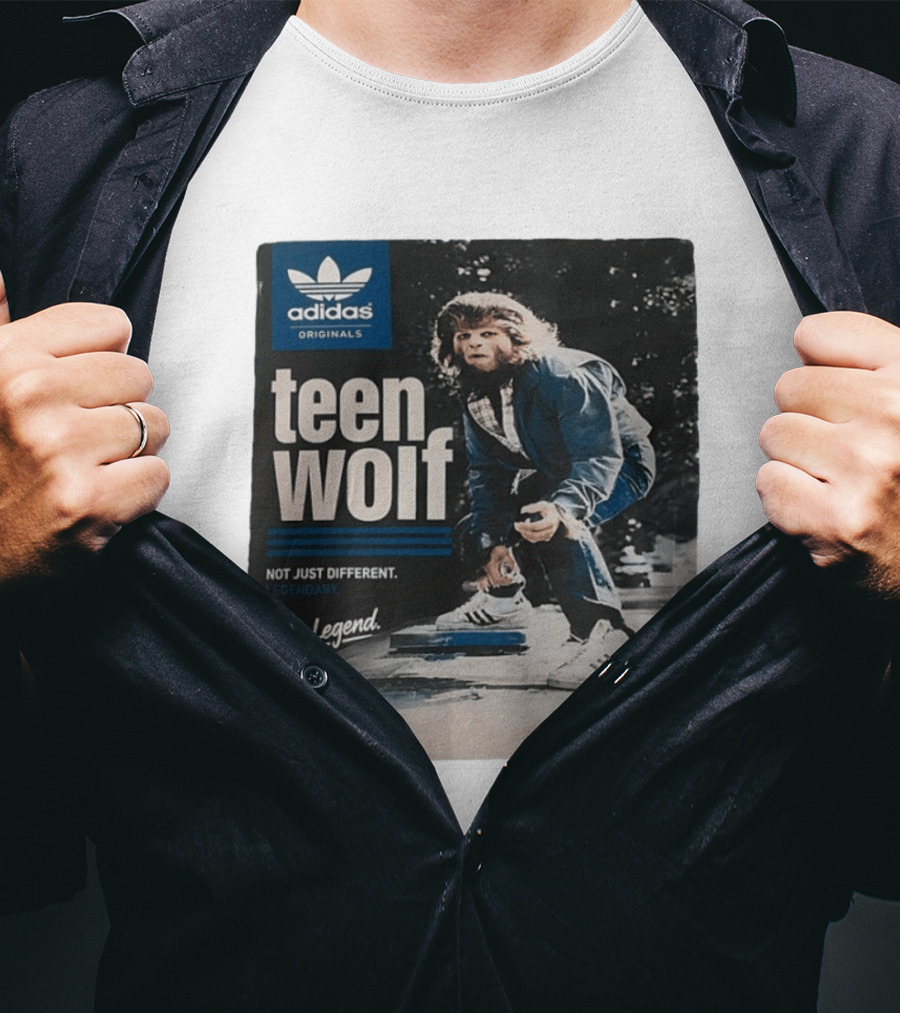 Adidas Originals Teen Wolf Be A Legend Not Just Different Legendary Skater T-Shirt