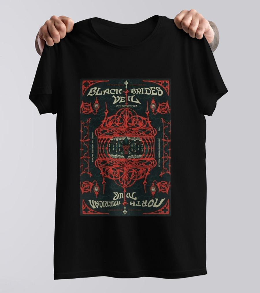 Black Veil Brides North American Tour Detroit MI May 17 2026 T-Shirt