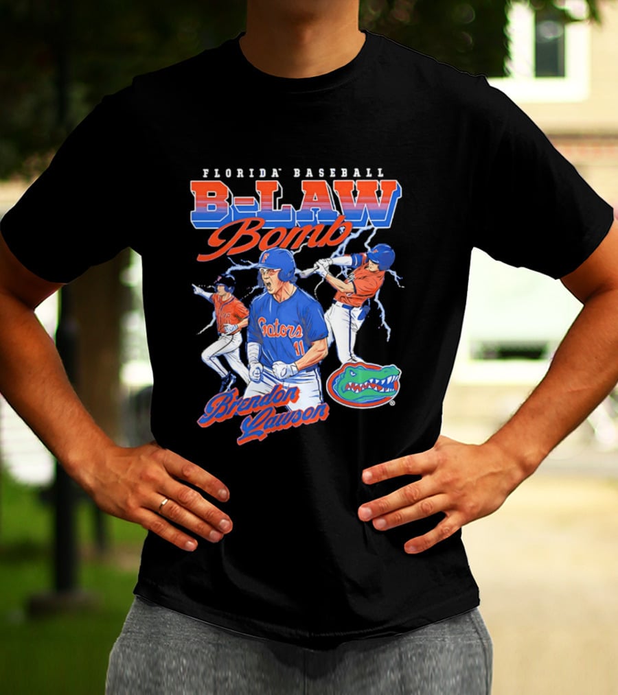 Florida Baseball B Law Bomb Brendan Lawson Gators T-Shirt