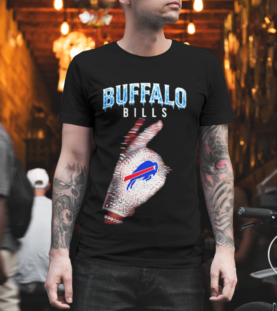 Buffalo Bills Iceman Glove Gesture 2026 T-Shirt