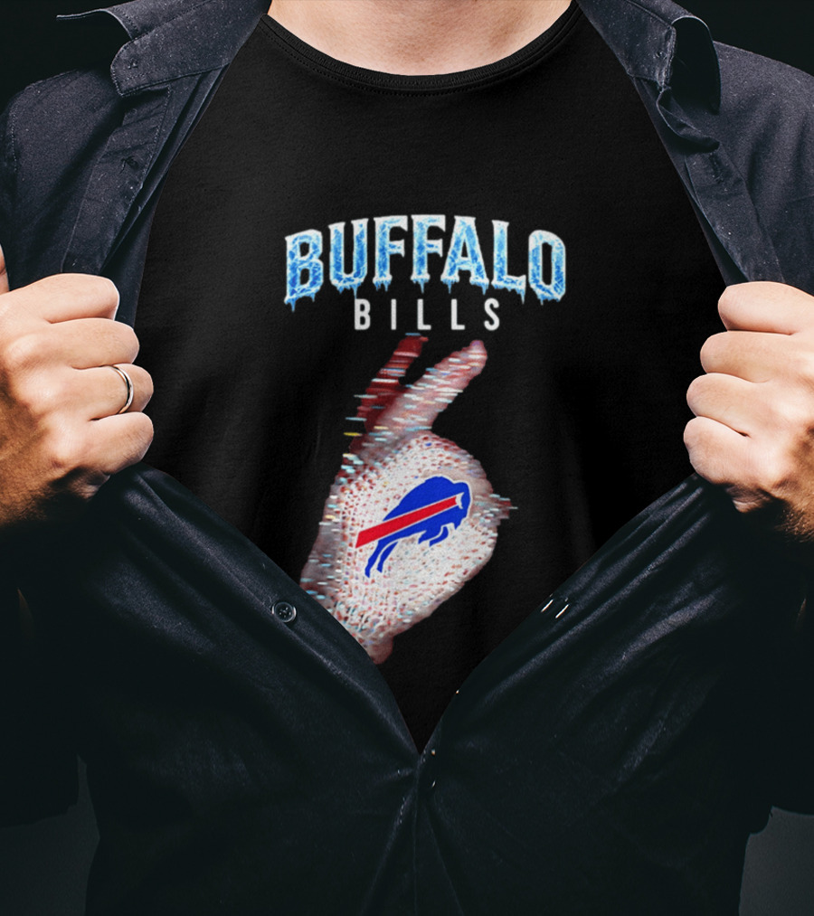 Buffalo Bills Iceman Glove Gesture 2026 T-Shirt