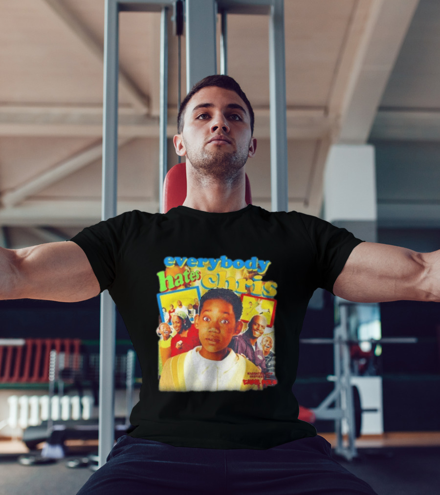 Everybody Hates Chris Show Characters Collage Colorful T-Shirt