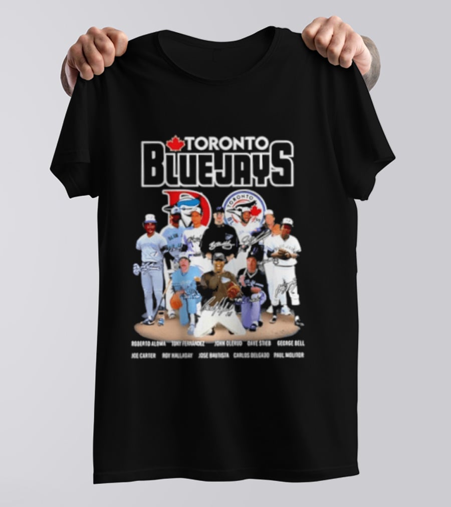 Toronto Blue Jays Player Signatures Featuring Springer Guerrero Bichette Gausman T-Shirt