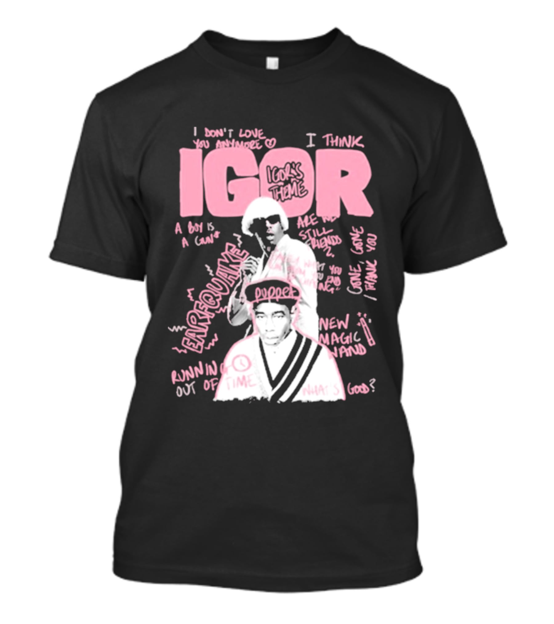 IGOR Sketchbook With I Think And EARFQUAKE Tyler The Creator T-Shirt
