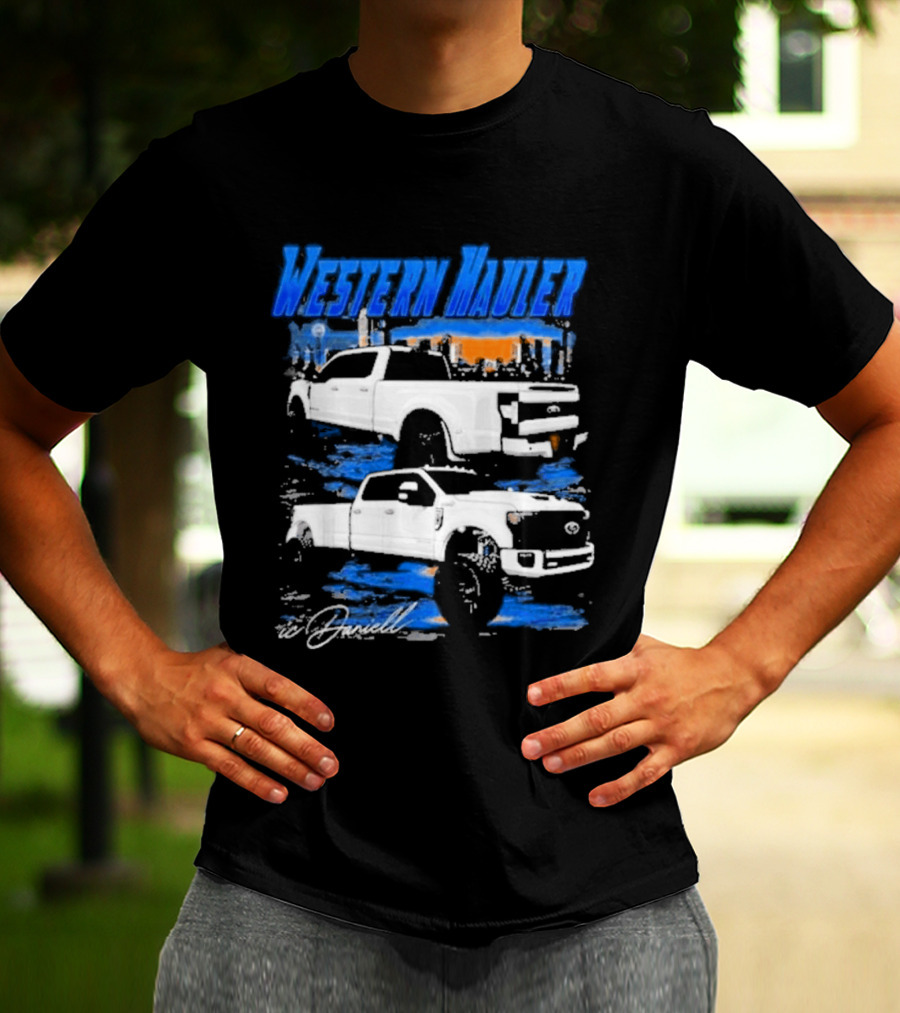 Icdaniell Ford F350 Dually Western Hauler Trucks T-Shirt