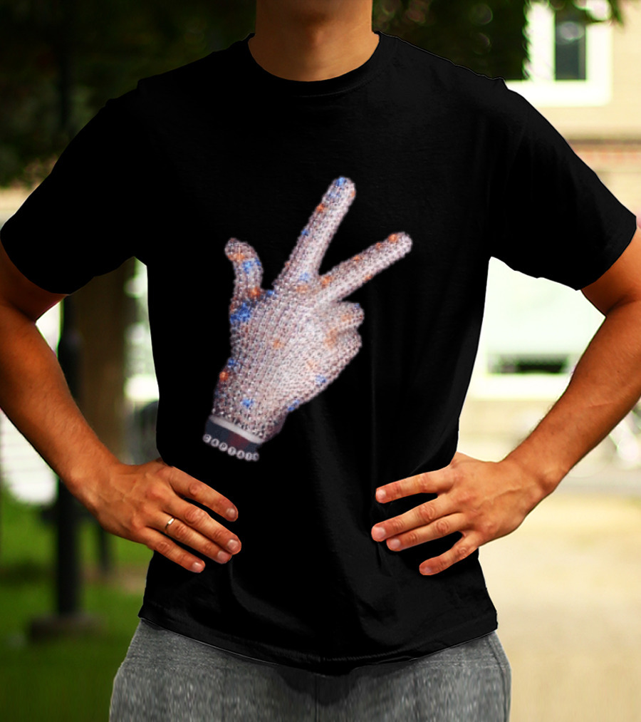Jalen Brunson Captain New York Knicks Iceman Hand Crystal Glove Knicks T-Shirt
