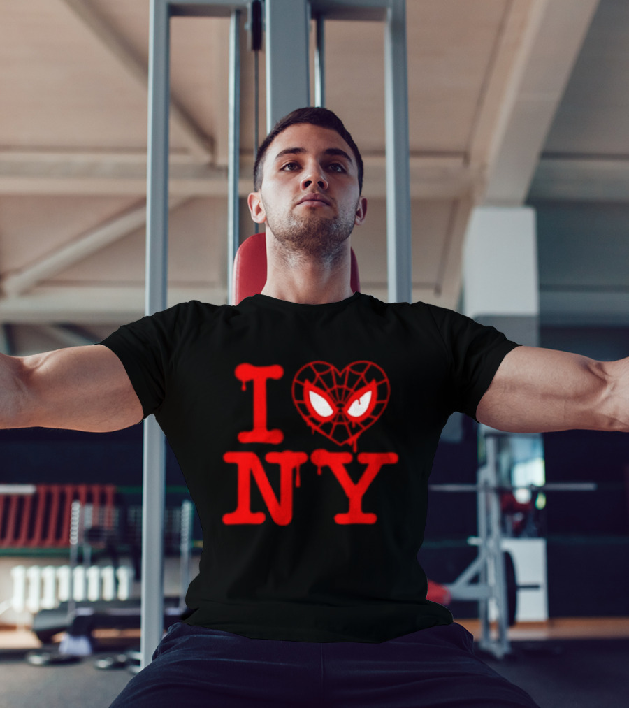 I Heart NY Spider Mask T-Shirt