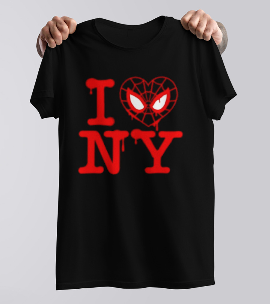 I Heart NY Spider Mask T-Shirt