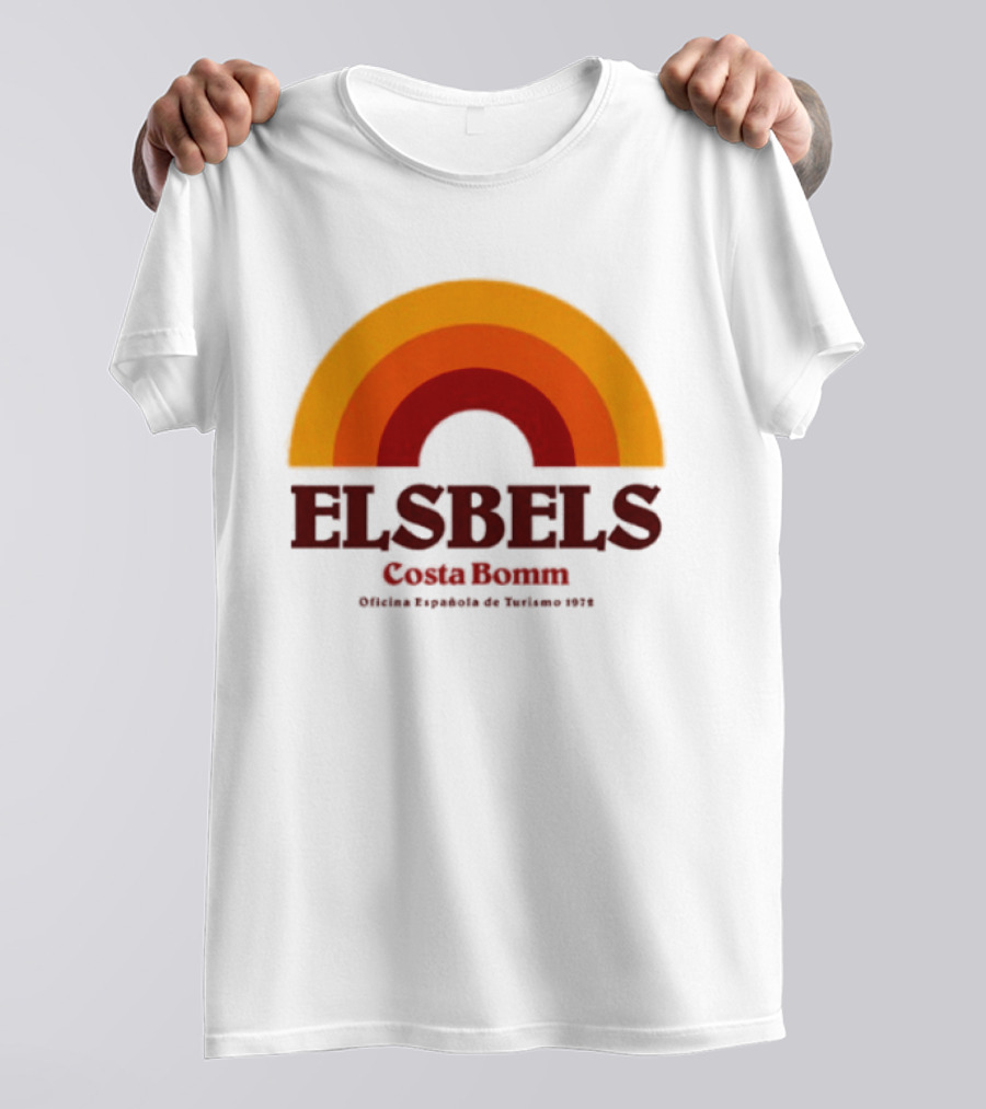Elsbels Costa Bomm Oficina Española De Turismo 1978 Retro Rainbow T-Shirt