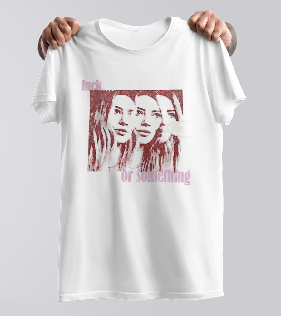Hilary Duff Faces Luck Or Something T-Shirt