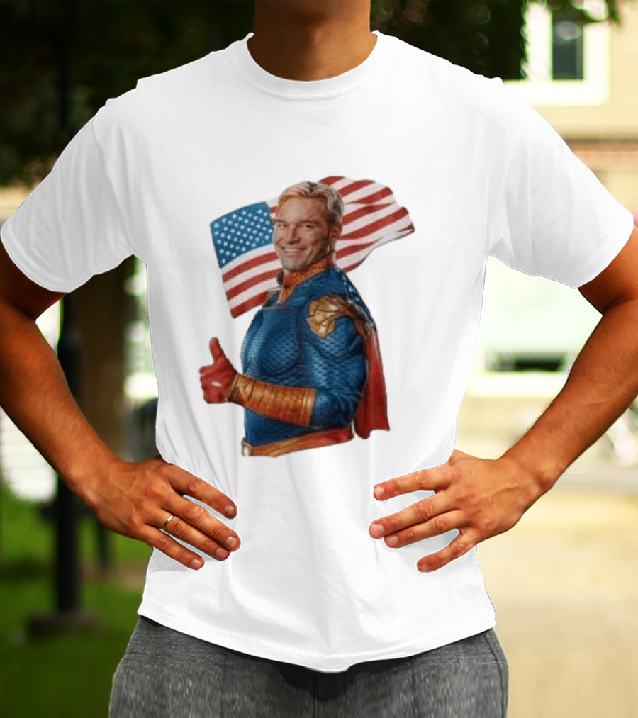 The Boys Season 5 Homelander American Flag Thumbs Up T-Shirt