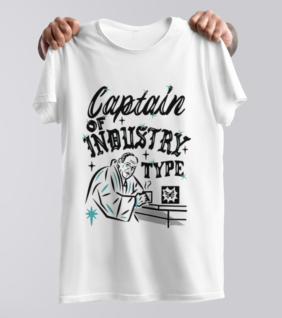 Captain Of Industry Type Tony Soprano Coffee Mafia T-Shirt