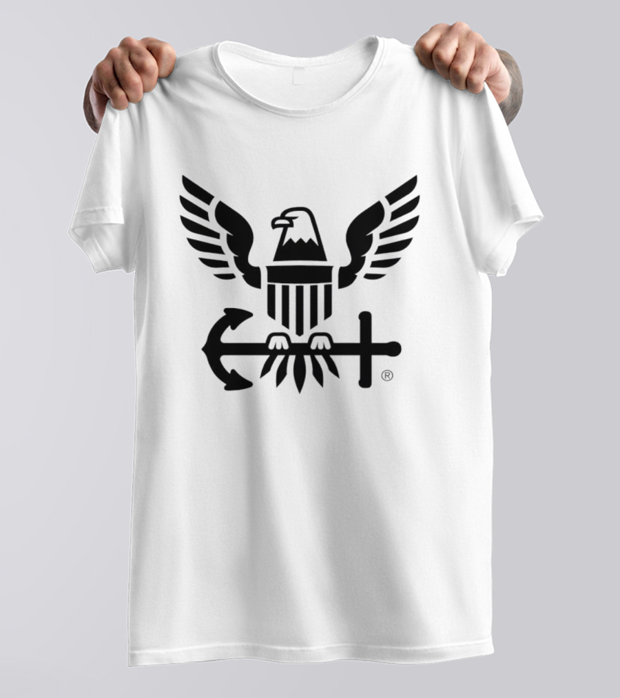 US Navy Anchors Aweigh Eagle Anchor T-Shirt