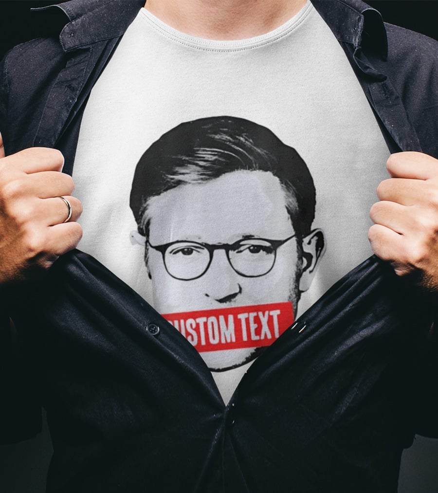 Mike Johnson Silenced Voice Custom Text Stencil T-Shirt