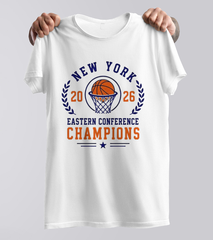 New York 2026 Eastern Conference Champions Basketball T-Shirt