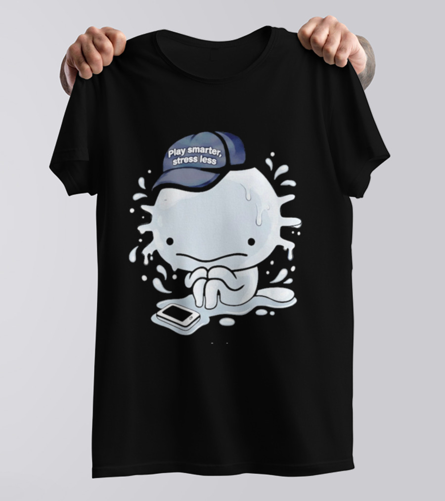Axolotl Play Smarter Stress Less Hat And Phone T-Shirt